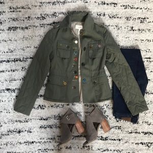 BCBG military inspired jacket